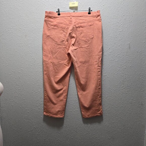 Peach Denim Jeans by Gloria Vanderbilt, Sz 18 - Picture 2 of 3